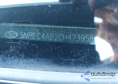 2012 Hyundai Sonata Se 2.0T z USA, uszkodzony, nr VIN 5NPEC4AB2CH473958